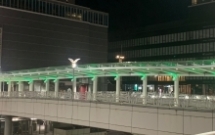 JR小倉駅前ライトアップの様子