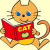 本を読む猫イラスト