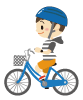 自転車に乗る子供イラスト