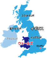イギリスの地図イラスト