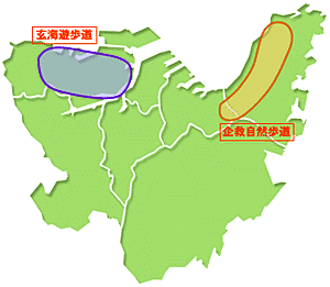 自然遊歩道地図