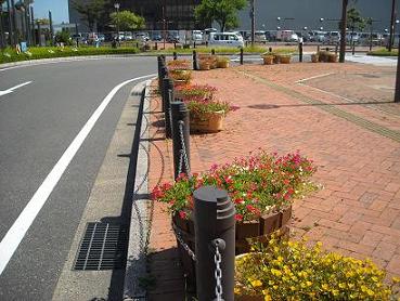 モール大通街の花壇画像