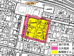 小倉駅前東地区再開発事業区域