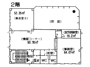 2階の平面図