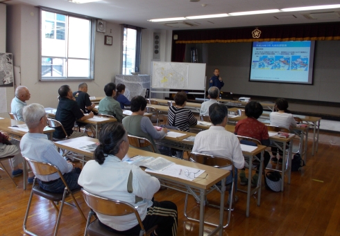 地域防災体制づくりのための講習会の様子