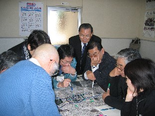 写真：DIG（災害図上）訓練