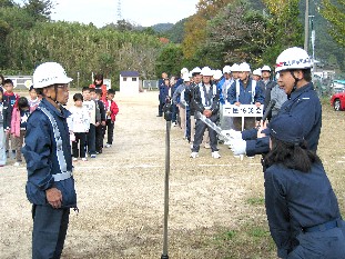 写真：住宅防火モデル地区指定式