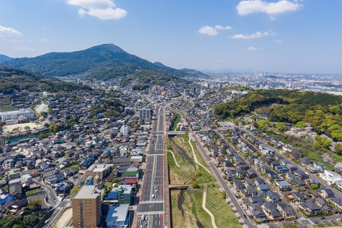 高見地区の街並みの写真