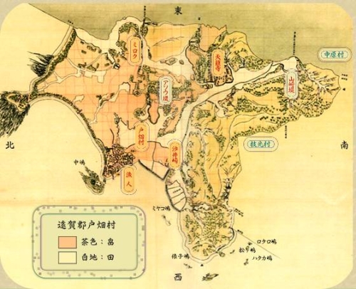 1830年頃の戸畑古図