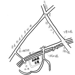 両岡様古墳群の地図