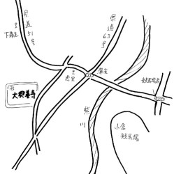 大興善寺木造金剛力士像の地図