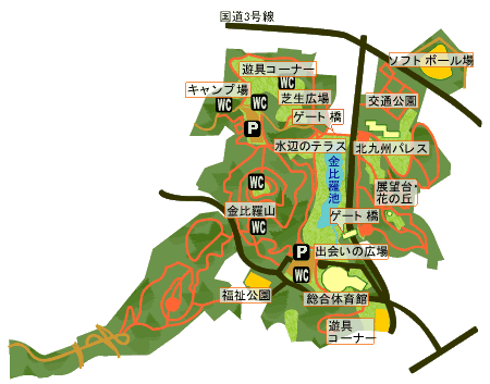 中央公園内マップ