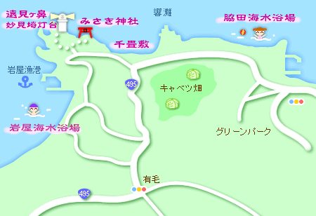 北海岸地図