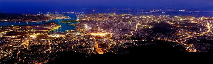 皿倉山山頂からの夜景