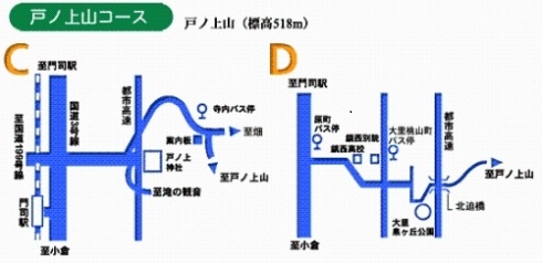 戸ノ上山コースイラスト