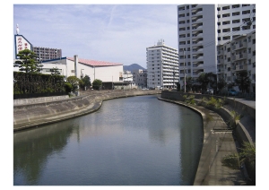 神嶽川（江南町）（水門橋付近）の画像