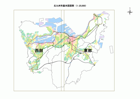 北九州市地形図25,000