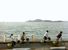 シテイバイクで景観さがし中の風景