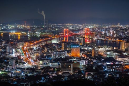 高塔山展望台からの夜景