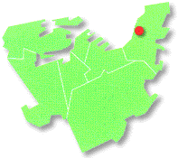 大里本町地区の位置図