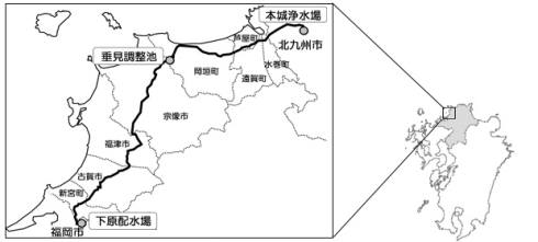 北部福岡緊急連絡管地図