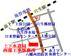 西部工事事務所の地図