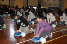 スクール救命士の実施風景の写真