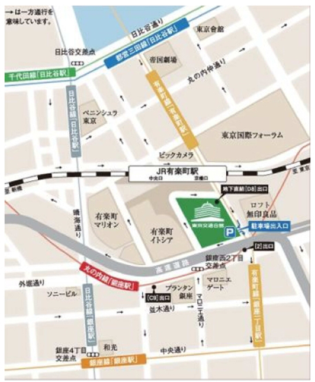北九州市東京事務所へのアクセス図