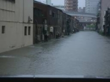 神嶽川（旦過地区）の浸水状況