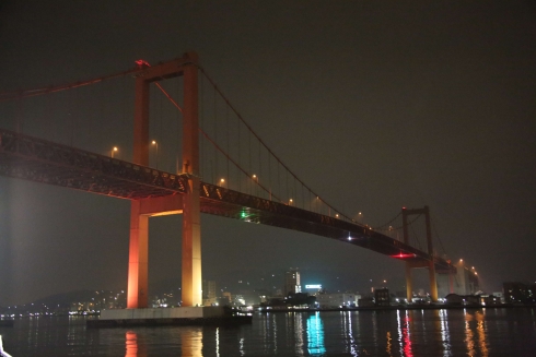 若戸大橋の夜景の画像