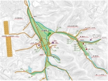 聞き取りにより作成した山田集落の地図（クリック拡大画像）