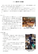 北九州市 東日本大震災の支援活動報告書（ページ例示1）