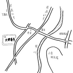 大興善寺山門の地図