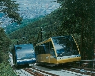 皿倉山ケーブルカーの写真