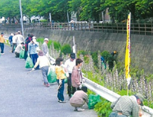 河川清掃活動の写真2