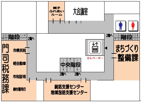 門司区役所館内案内　3階平面図