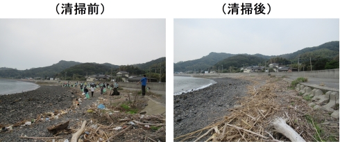 青浜海岸清掃結果