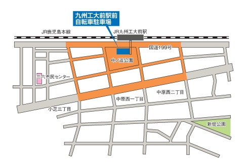 JR九州工大前駅周辺地図