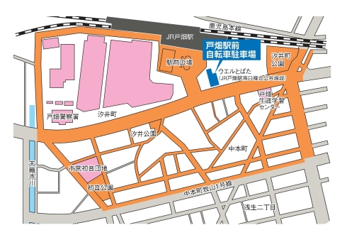 JR戸畑駅周辺地図