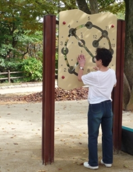 夜宮公園の健康遊具の画像