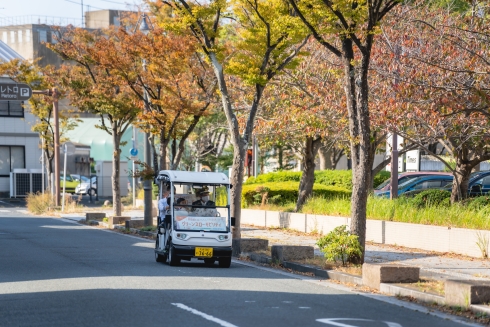 運行したグリーンスローモビリティ