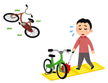 放置自転車のイラスト