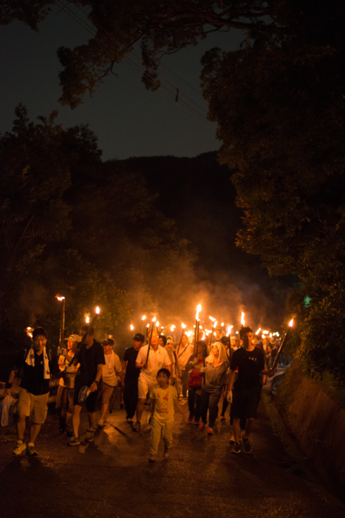 火祭りの写真