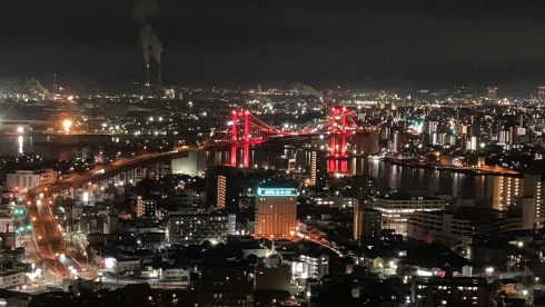 展望台からの夜景の写真