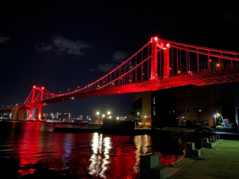 夜の若戸大橋の写真4