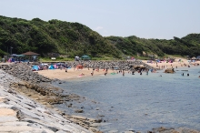 海水浴場の風景写真