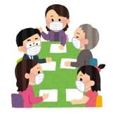 会議をしている様子のイラスト