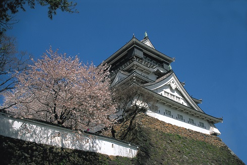 小倉城と桜