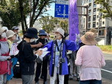 長崎街道小倉城下町の会が主催するウオーキングイベントの様子