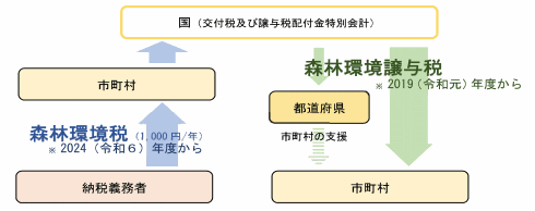 森林環境税（国税）の仕組みの画像